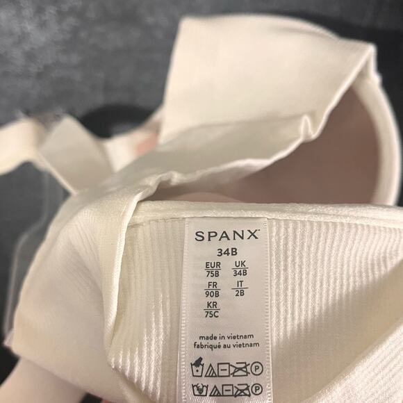 SPANX Cream Lace Bra 34B - Picture 6 of 7